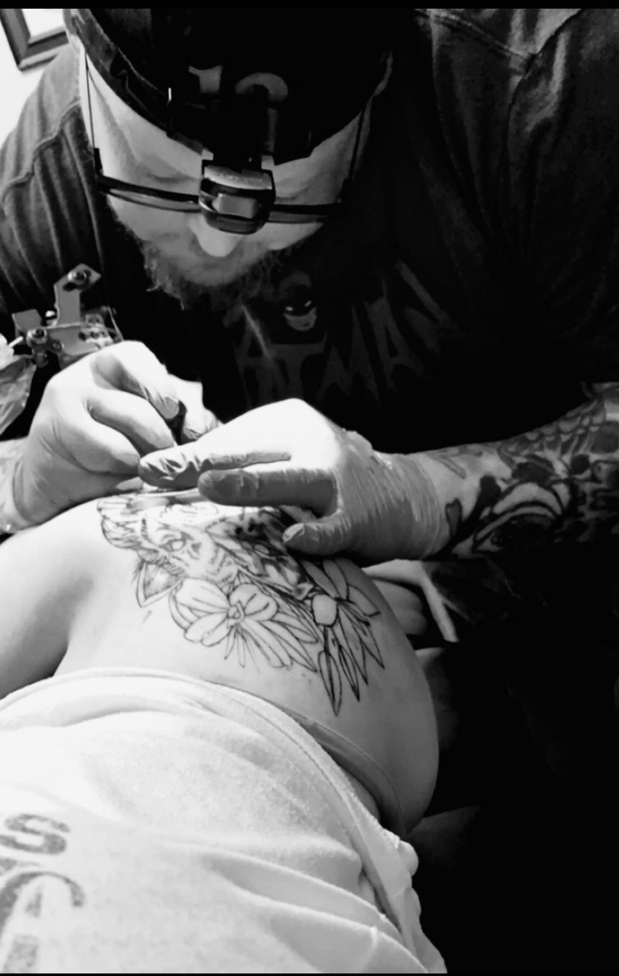 Image of Steve Sheaffer, artist at tattoo shop Cosmic Sea Tattoo in Portland, Maine