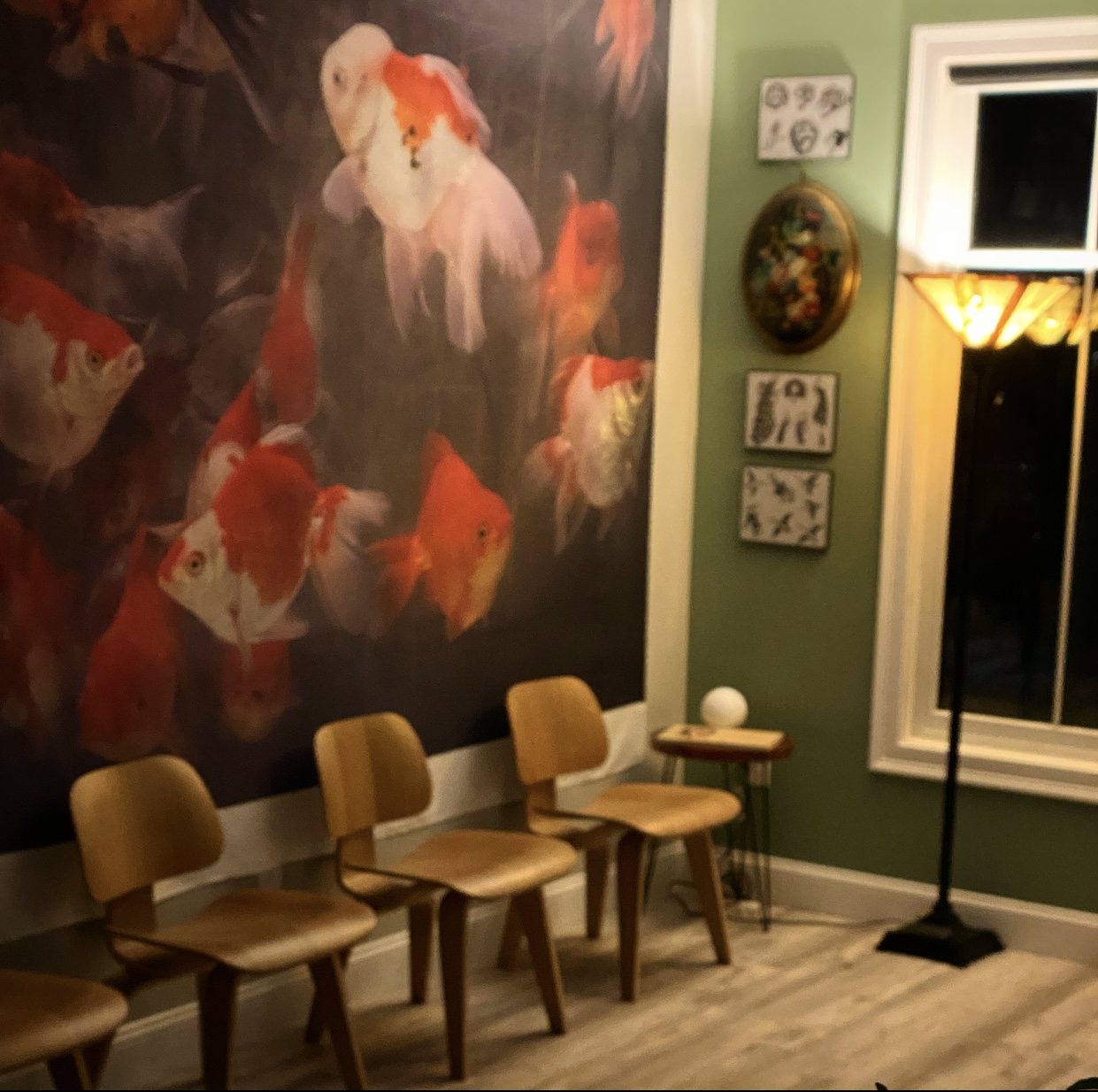 Waiting area at Cosmic Sea Tattoo